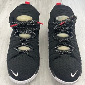 Nike Lebron XVIII Black Red White Youth 2020 Lace Up Sneakers 6Y